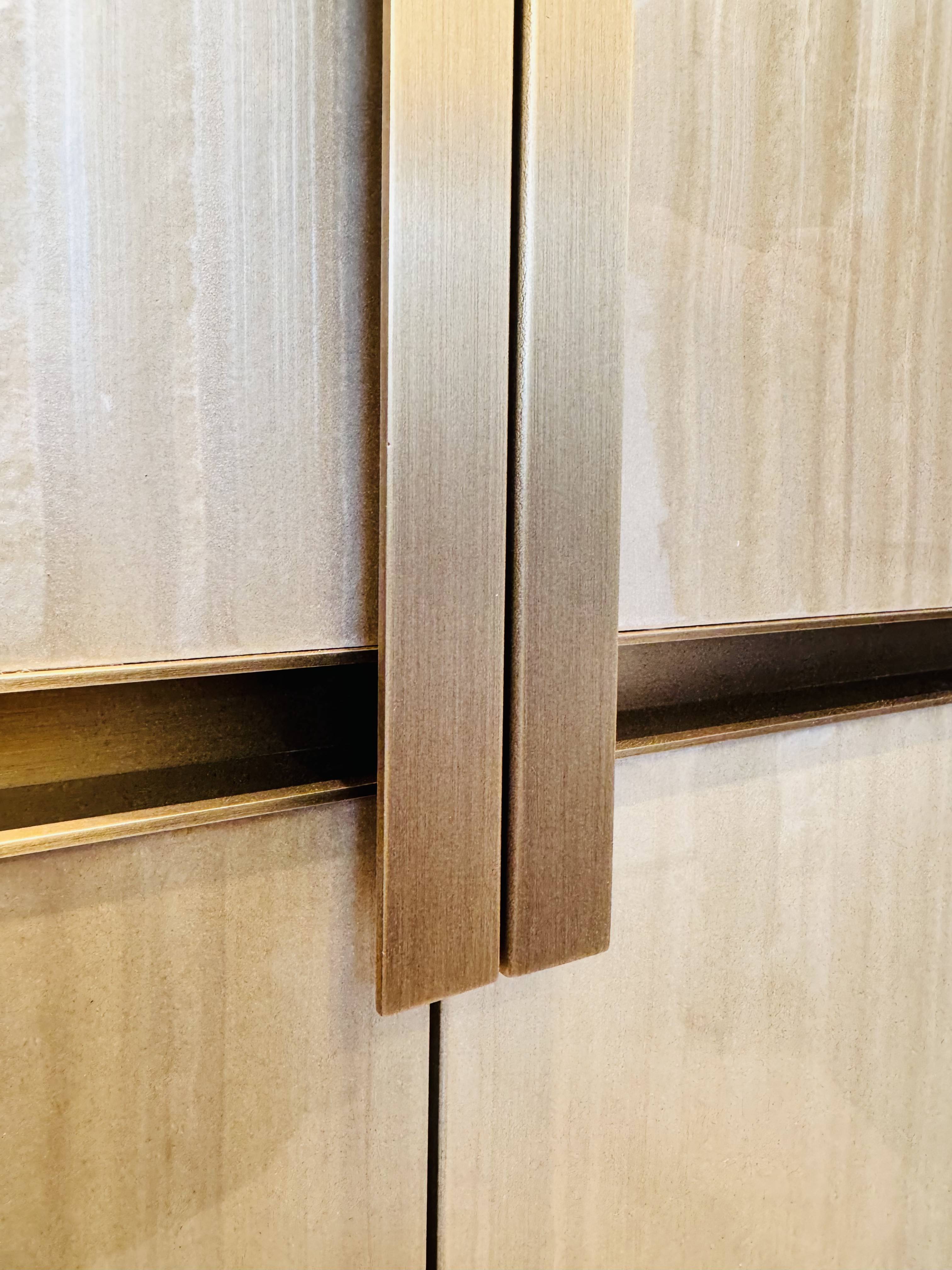 Bespoke joinery detail — hand-made panelling and fitted cabinetry by Janine Stone